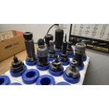 Lot - (13) CAT-40 Toolholders; with Tool Stand
