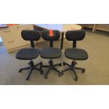Lot - (3) Office Secretarial Chairs