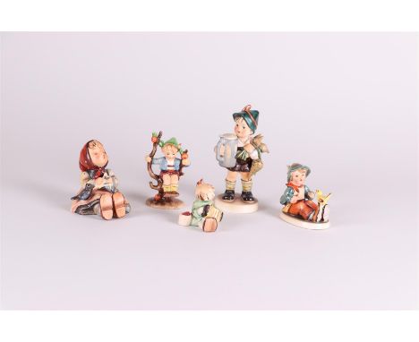 MI. Hummel, a lot of (5) figurines, all marked Goebel.