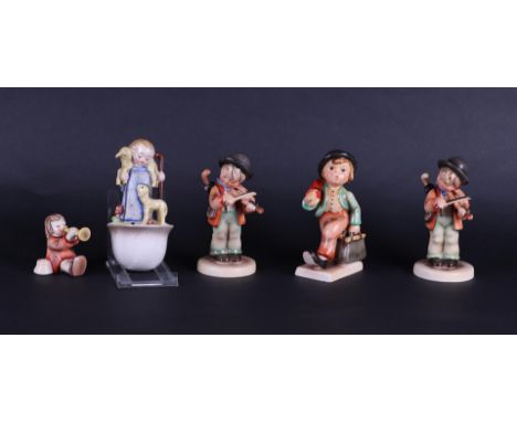 MI. Hummel, a lot of (5) figurines, all marked Goebel.