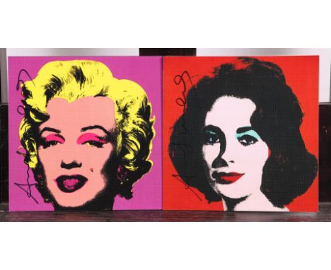 Andy Warhol (Pittsburgh, Pennsylvania, 1928 - 1987 New York Presbyterian),(after), Marilyn Invitation & Liz Invitation(2x) (C