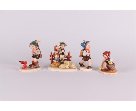 MI. Hummel, a lot of (4) figurines, all marked Goebel.