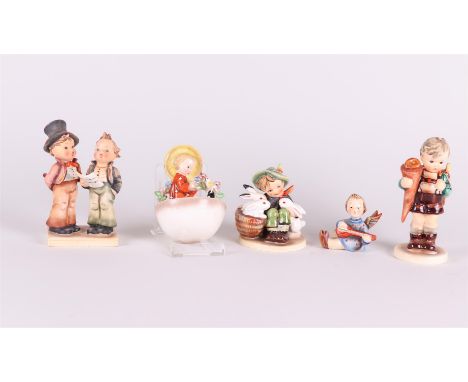 MI. Hummel, a lot of (5) figurines, all marked Goebel.