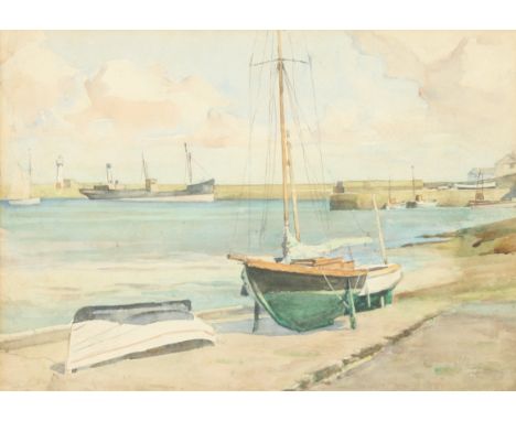 James Marshall HESELDINNewlyn Watercolour 24.5 x 35cm   Condition report:  No apparent issues.
