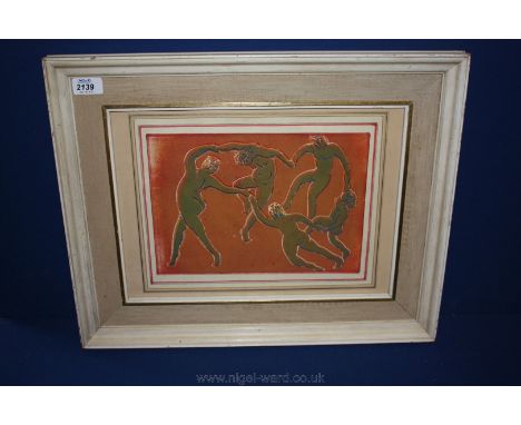 A Matisse style mid century Print in a period frame.