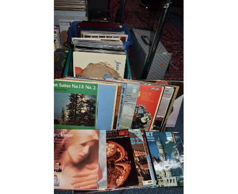 THREE BOXES OF LPS to include a large group of theatre and film soundtracks to include South Pacific, White Horse Inn, Dr Zhi