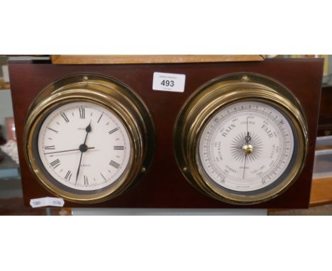 Ships clock and barometer 