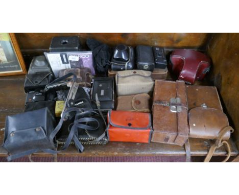 Collection of vintage cameras