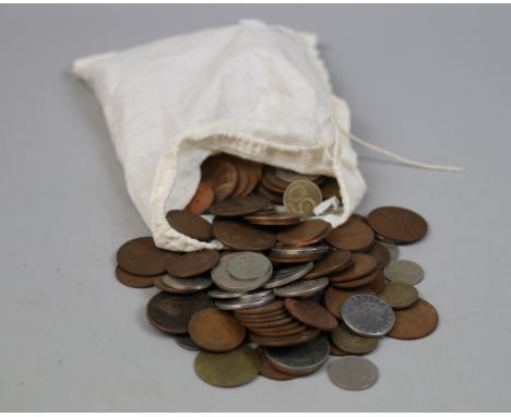 Bag of vintage coins 