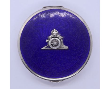 Hallmarked silver compact&nbsp; 