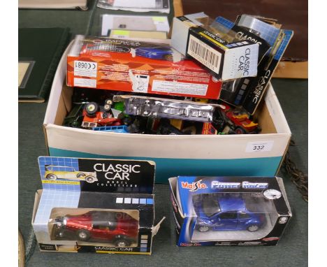 Collection of model cars 
