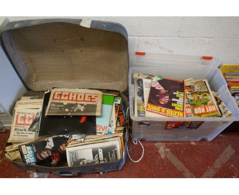 Large collection of vintage magazines to include Blues and Soul 