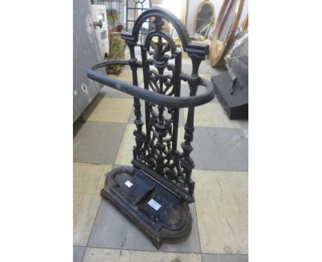 A Victorian style cast iron stick stand 