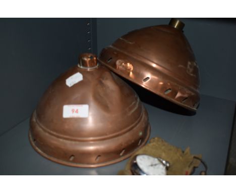 Two vintage copper possers, embossed makers details 'Wafax'