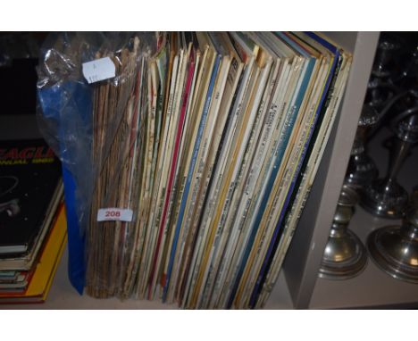 A collection of vintage vinyl albums including jazz and classical interest