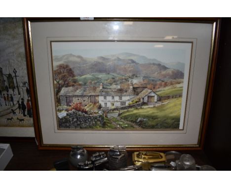 A full colour print after LS Lowry and a Judy Boyes print