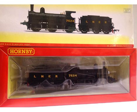 OO scale Hornby R3230, class 515 LNER Black 7524, in near mint condition, slight storage wear and fading to one end of box. P