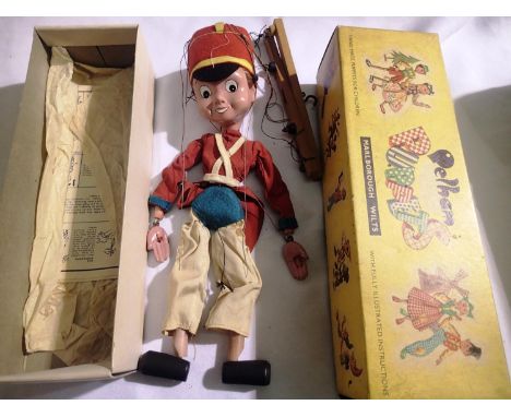Pelham puppets S.L Bom in very good to excellent condition, box has wear (wrong box for snake charmer). P&amp;P Group 1 (£14+