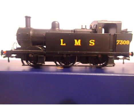 OO scale Bachmann 32-227A class 3F, Jinty, Black LMS 7309, detail fitted, very good to excellent condition, slight storage we