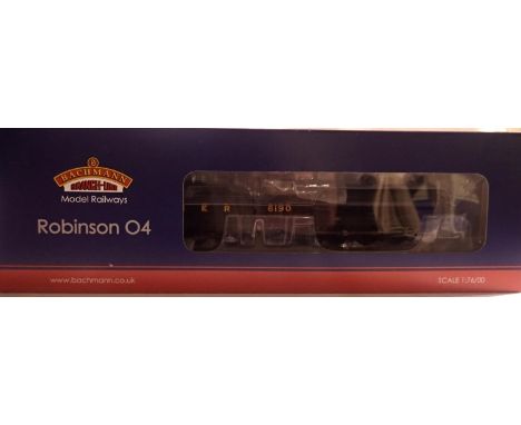 OO scale Bachmann 31-003 Robinson 04, LNER Black 6190 in near mint condition, brake gear fitted, box with storage marks. P&am