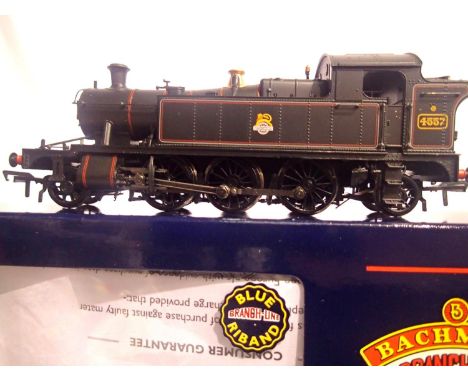 OO scale Bachmann 32-129 class 4-5XX, Prairie tank Black, 4557, Early Crest, detail fitted, very good to excellent condition,