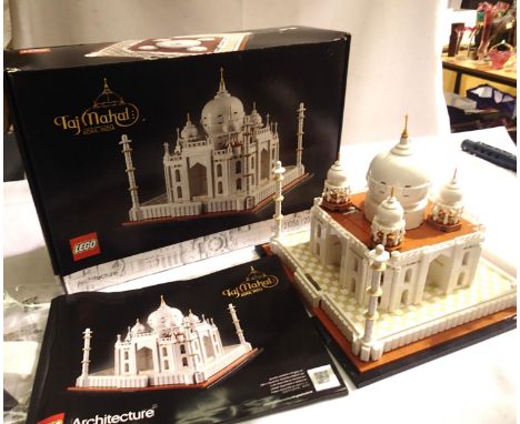Lego 21056 Taj Mahal, part built with manual, appears complete, contents unchecked. P&amp;P Group 2 (£18+VAT for the first lo