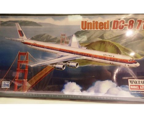 Minicraft 1/144 scale plastic kit Douglas DC-871, in United Livery, factory sealed. P&amp;P Group 1 (£14+VAT for the first lo