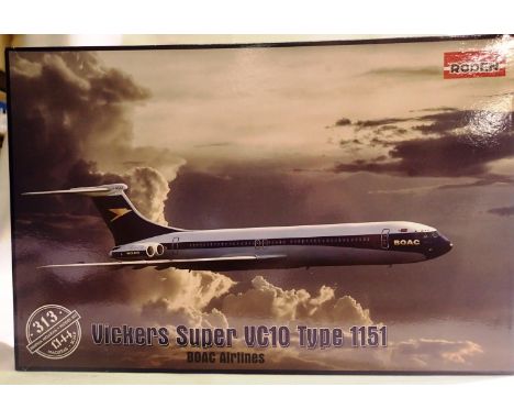 Roden 1/144 scale plastic kit Vickers Super VC10, type 1151, in B.O.A.C Livery, as new and in sealed bag. P&amp;P Group 1 (£1