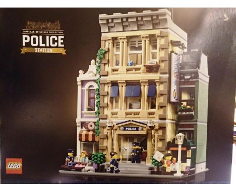 LEGO 10278 Police station box opened, contents in sealed bags, appears complete, but unchecked, box with tape. P&amp;P Group 