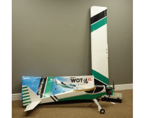 Ripmax Wot4 Mark2/4 XL Radio controlled Aircraft by Chris Fos with Zenoah 26cc GF26i two cycle petrol engine, manual and Futa
