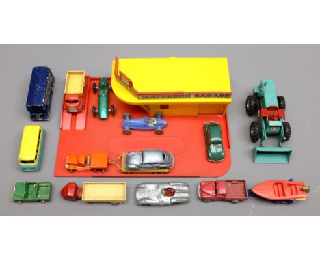 Matchbox & other similar scale diecast vehicles: King Size No.10 Aveling Barford, Pickfords Removals, Thames Estate Car, Land