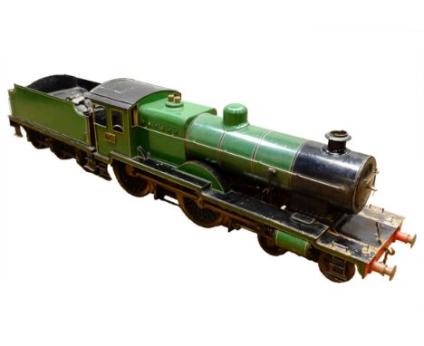 5in Gauge Live Steam scale model of the 0-4-4 Locomotive 756 with Tender, L160cm   Condition Report   Click here for further 