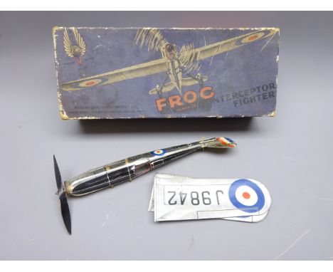 International Model Frog Mark IV Interceptor Fighter flying scale model aeroplane, boxed with instructions   Condition Report