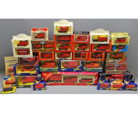 Collection of Corgi, Lledo, Days Gone, & Liberty various scale diecast Post Office vehicles, all boxed, (33)    Condition Rep