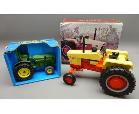 Ertl Foxfire Farm 'The Last Cowboy' 1/16 scale cold cast porcelain, diecast metal & plastic model Case 1170 Tractor model wit