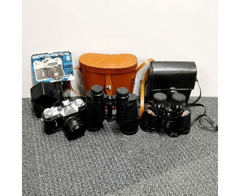 Two pairs of binoculars and Zenith camera.