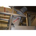 Flexicon Screw Type Auger w/Tube and Feed Hopper, Approx. 1 1/2 HP Motor, 208-230/460 Volt,