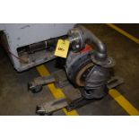 Wilden Diaphragm Pump, Model M8, Mounted on SS Caster Base