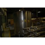 Stainless Steel Tank, 60 in. Diameter x 72 in. Top - Bottom, Heating/Cooling Element, Leg Base
