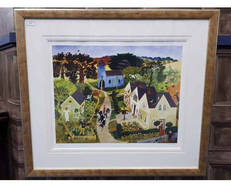 PRINT OF 'SCARECROW' BY ANNA PUGH framed and under glass