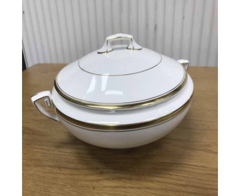 ROYAL WORCESTER WHITE AND GILT DINNER SERVICE