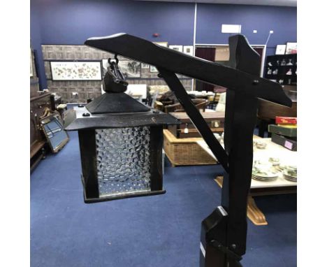 MAHOGANY STANDARD LAMP