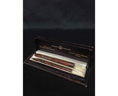 WATERMAN 51V FOUNTAIN PEN AND PROPELLING PENCIL SETin original case