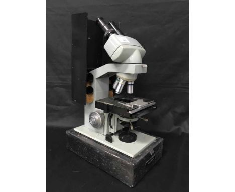 WATSON BINOCULAR MICRSCOPEwith a Kohler illuminator; along with a lamp
