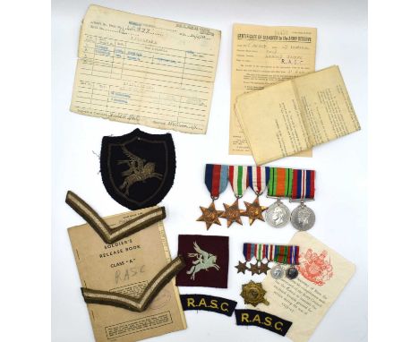 Second World War British Airborne and Arnhem interest medal group of Five comprising of 1939-45 Star, Italy Star, France and 