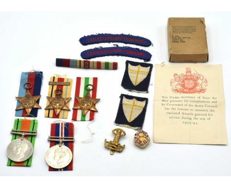 Second World War medal group of five medals comprising of 1939-45 Star, Africa Star with 8th Army clasp, Italy Star, Defence 