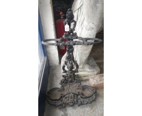 A Victorian style cast-iron stick-stand