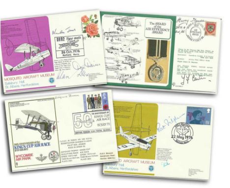 RAF Signed Cover Collection 9 in Album With Slipcase. 13 covers including rare Mosquito signed covers and scarce varieties in