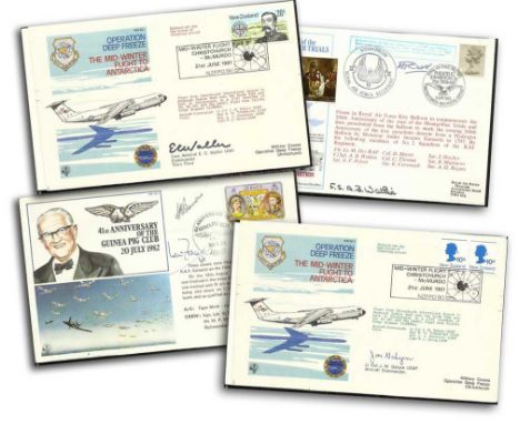 RAF Signed Cover Collection 6 in Album With Slipcase. 30 covers including rare D-Day signed covers scarce varieties from AC C