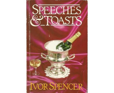 Kenneth Wolstenholme, Geoff Hurst, Bobby Charlton and Martin Peters signed Speeches and Toasts paperback book.  Signed on fir